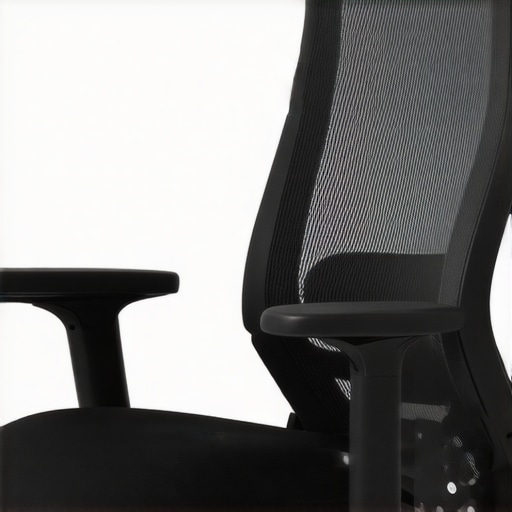 A high-tech ergonomic mesh office chair showcasing adjustable lumbar support and breathable material