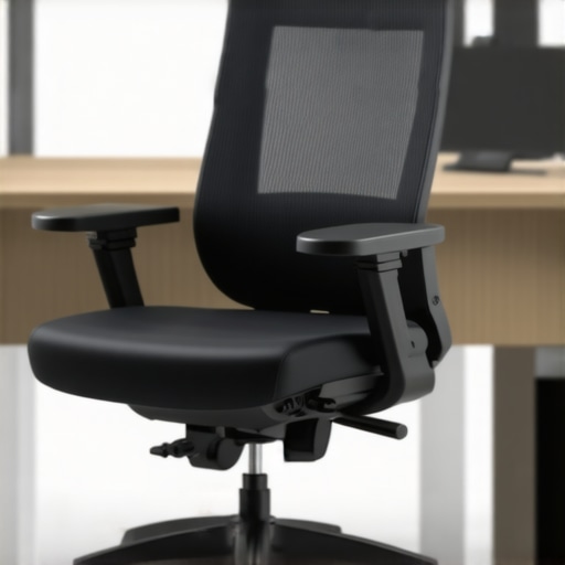Modern ergonomic chair embedded with sensors and adaptive technology for personalized comfort